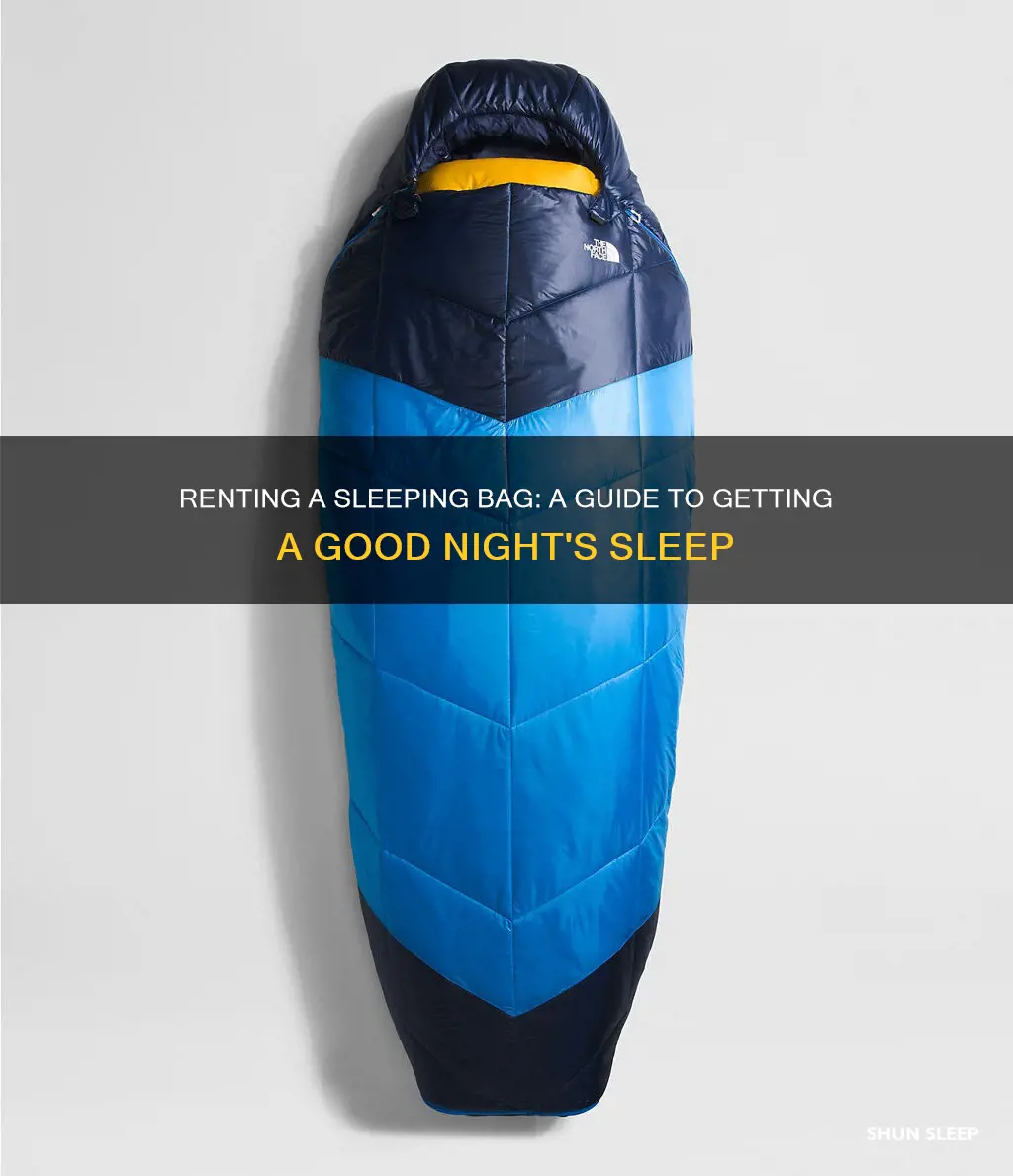 how to rent sleeping bag
