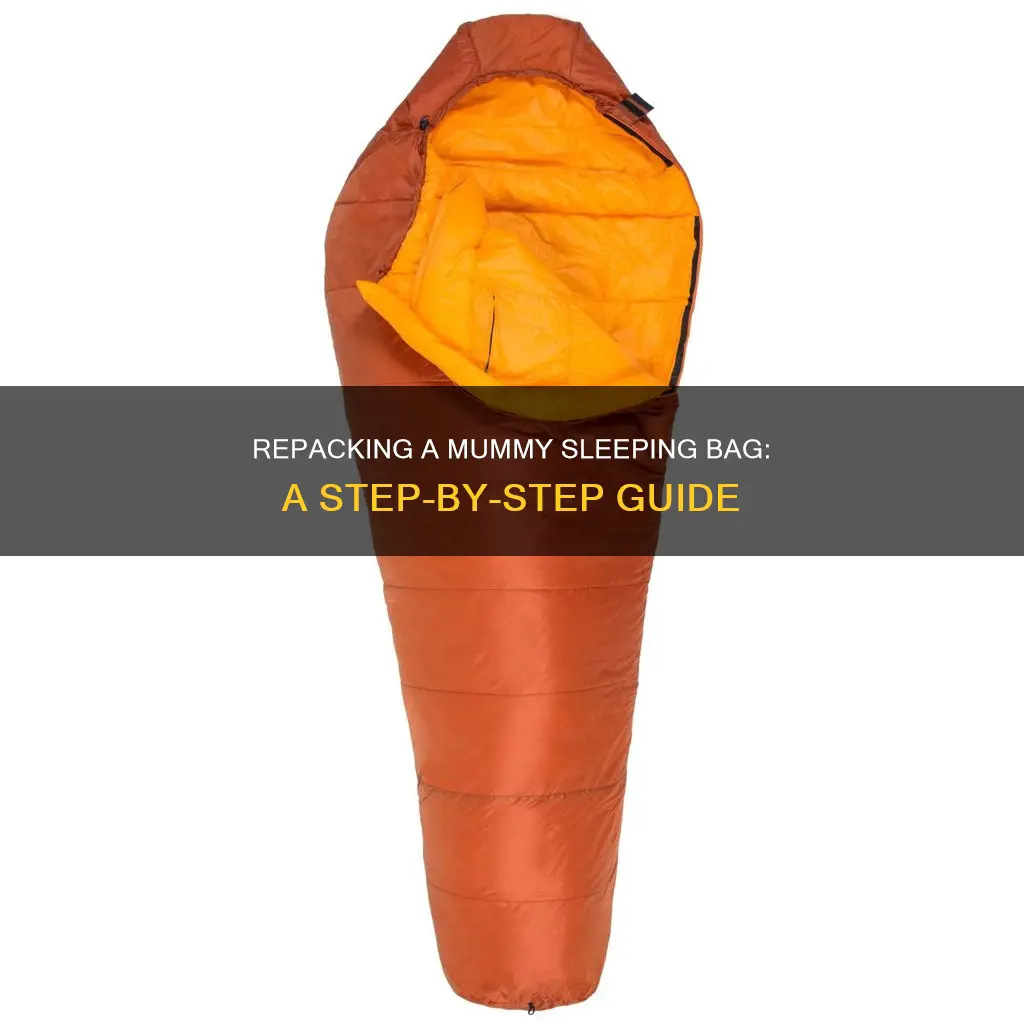 how to repack a mummy sleeping bag