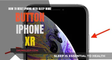 Resetting iPhone XR: Sleep/Wake Button Method