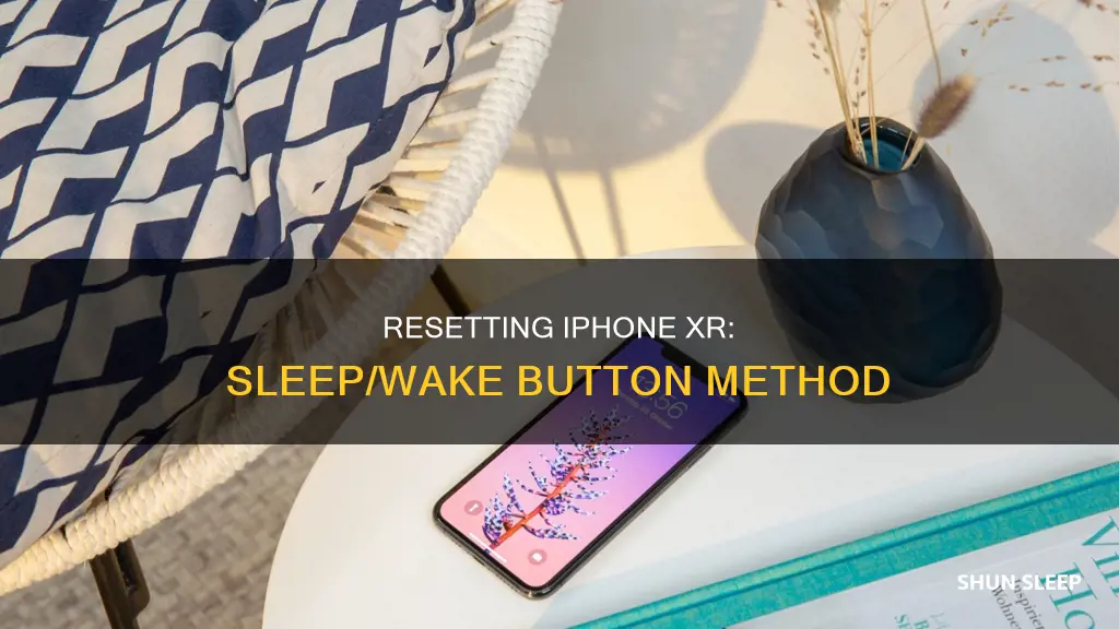 how to reset iphone with sleep wake button iphone xr