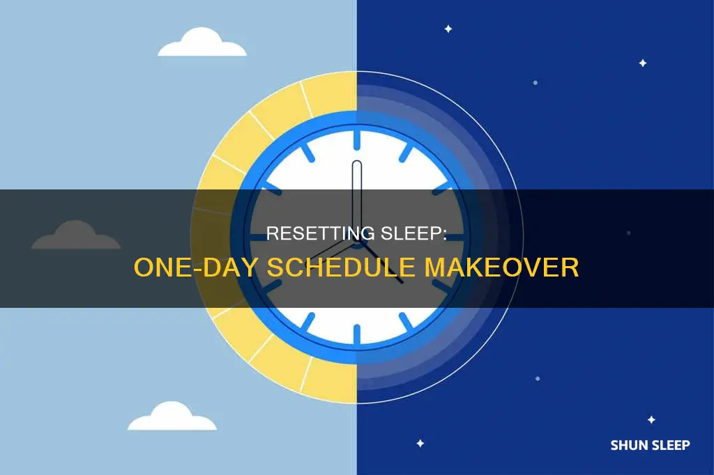 how to reset sleep schedule in one day