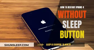 Restarting iPhone 4: Workaround for a Broken Sleep Button