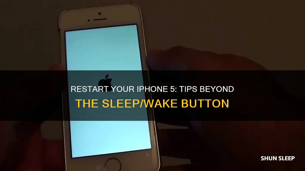 how to restart iphone 5 without sleep wake button