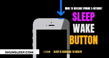 Restarting iPhone 5: Alternative to Sleep/Wake Button