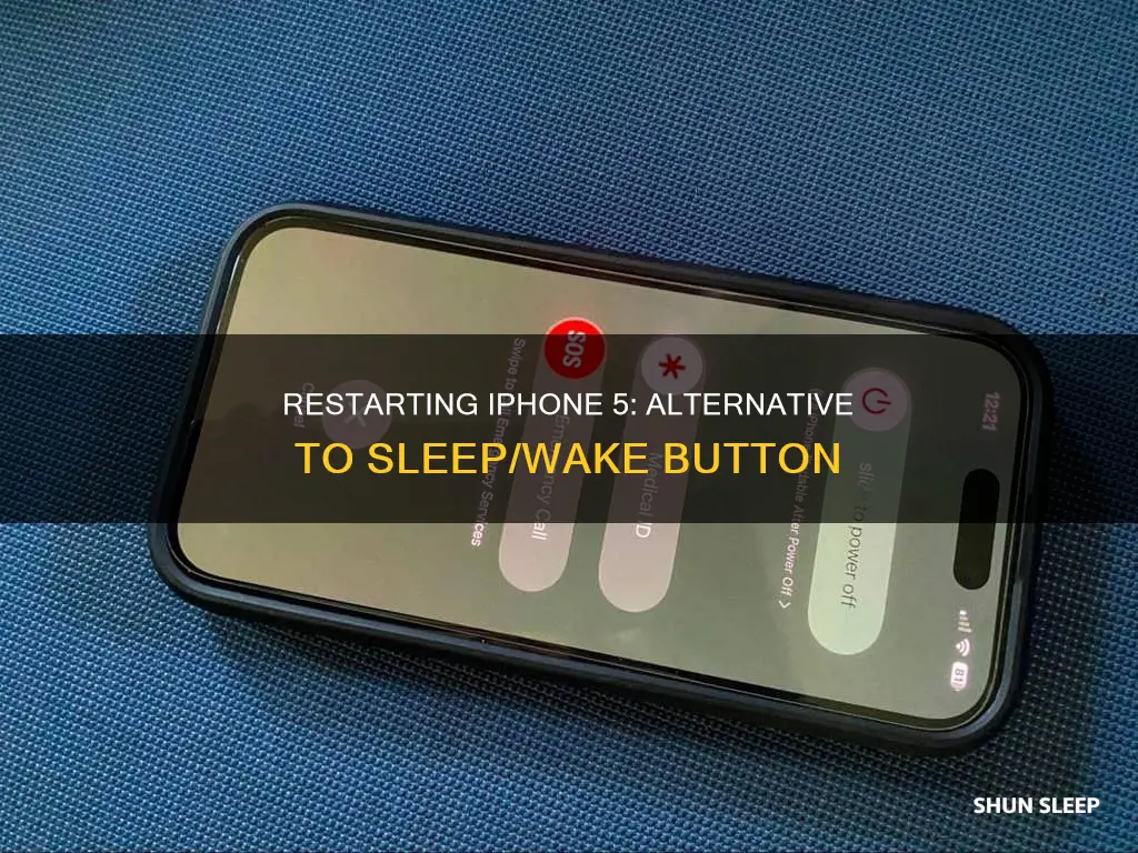 how to restart iphone 5 without sleep wake button