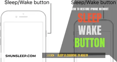 iPhone Restoration: Troubleshooting Without the Sleep/Wake Button