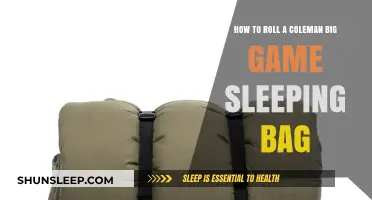 Rolling and Storing Your Coleman Big Game Sleeping Bag