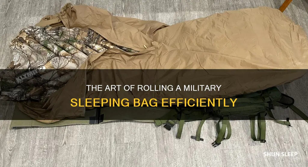 how to roll a military sleeping bag