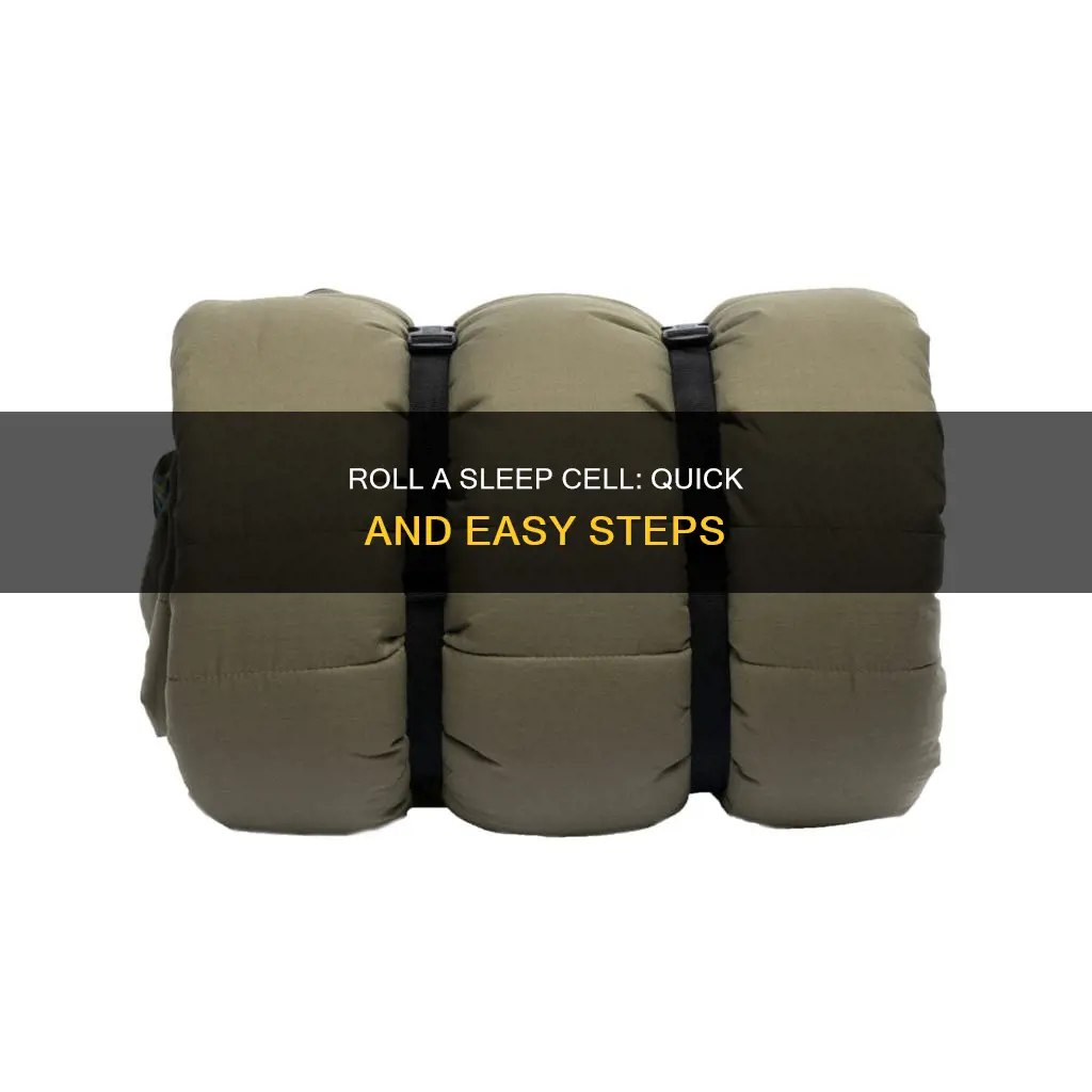 how to roll a sleep cell sleeping bag