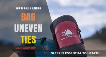 Rolling a Sleeping Bag: Dealing with Uneven Ties