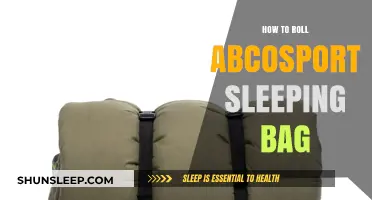 Rolling Your Abcosport Sleeping Bag: A Step-by-Step Guide