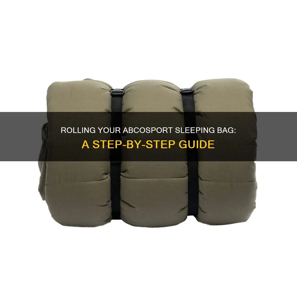how to roll abcosport sleeping bag