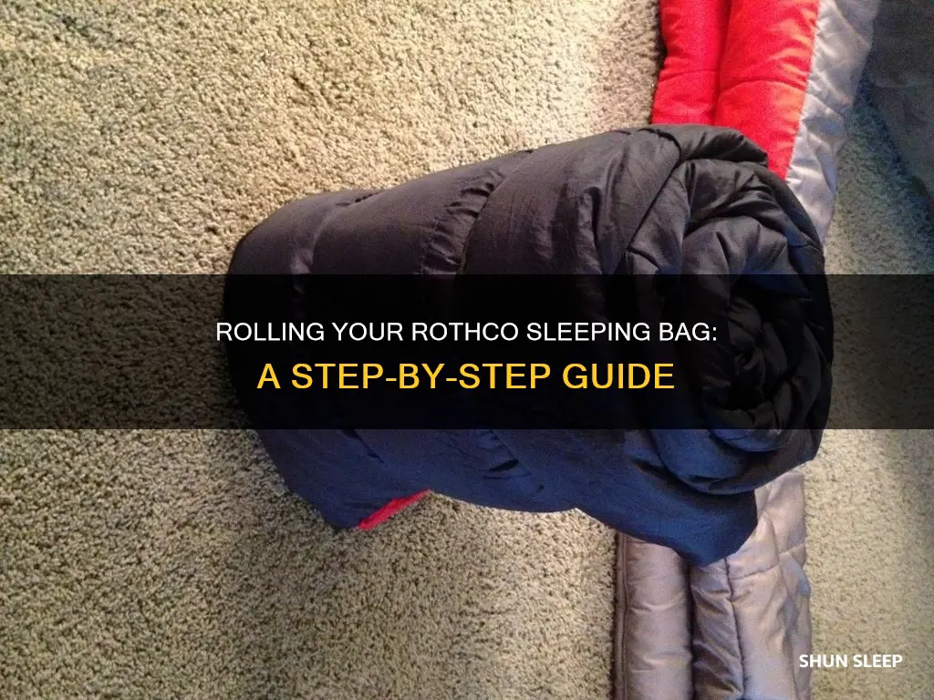 how to roll rothco sleeping bag