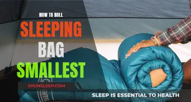 Rolling Your Sleeping Bag to a Compact Size