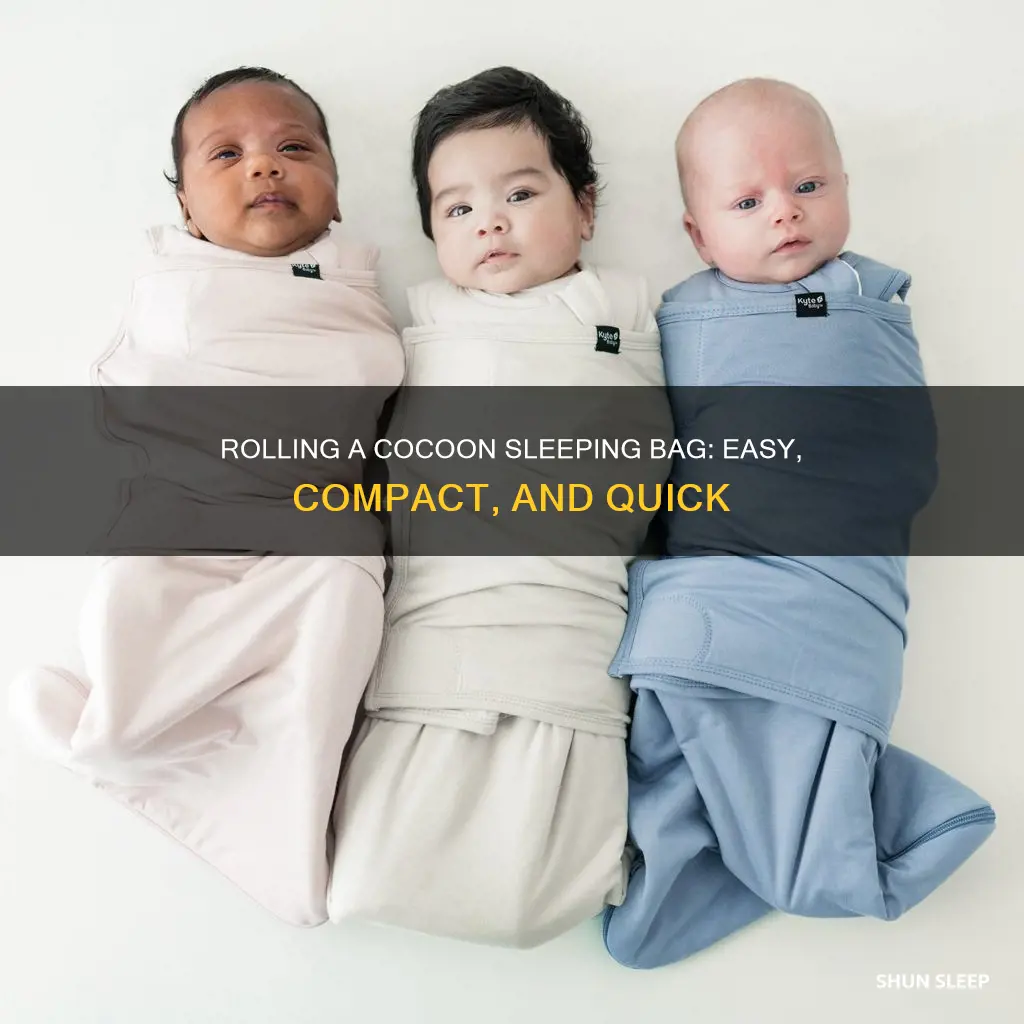 how to roll up a cocoon sleeping bag