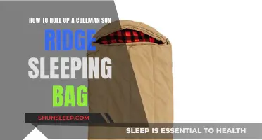 Coleman Sun Ridge Sleeping Bag: Rolling it Up Right