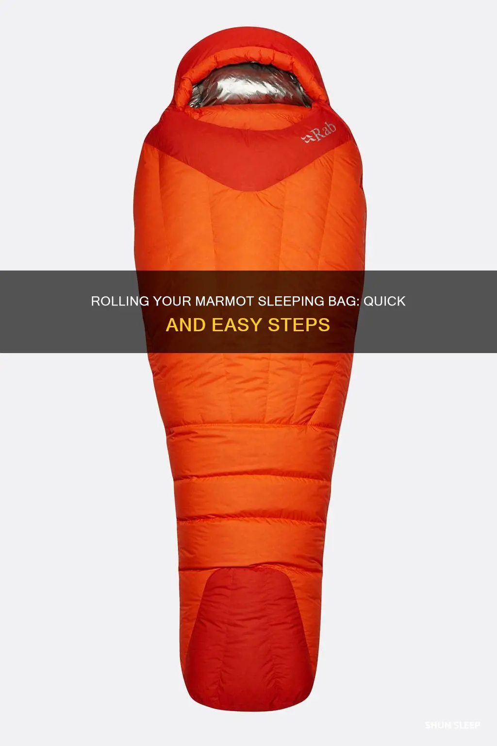how to roll up a marmot sleeping bag