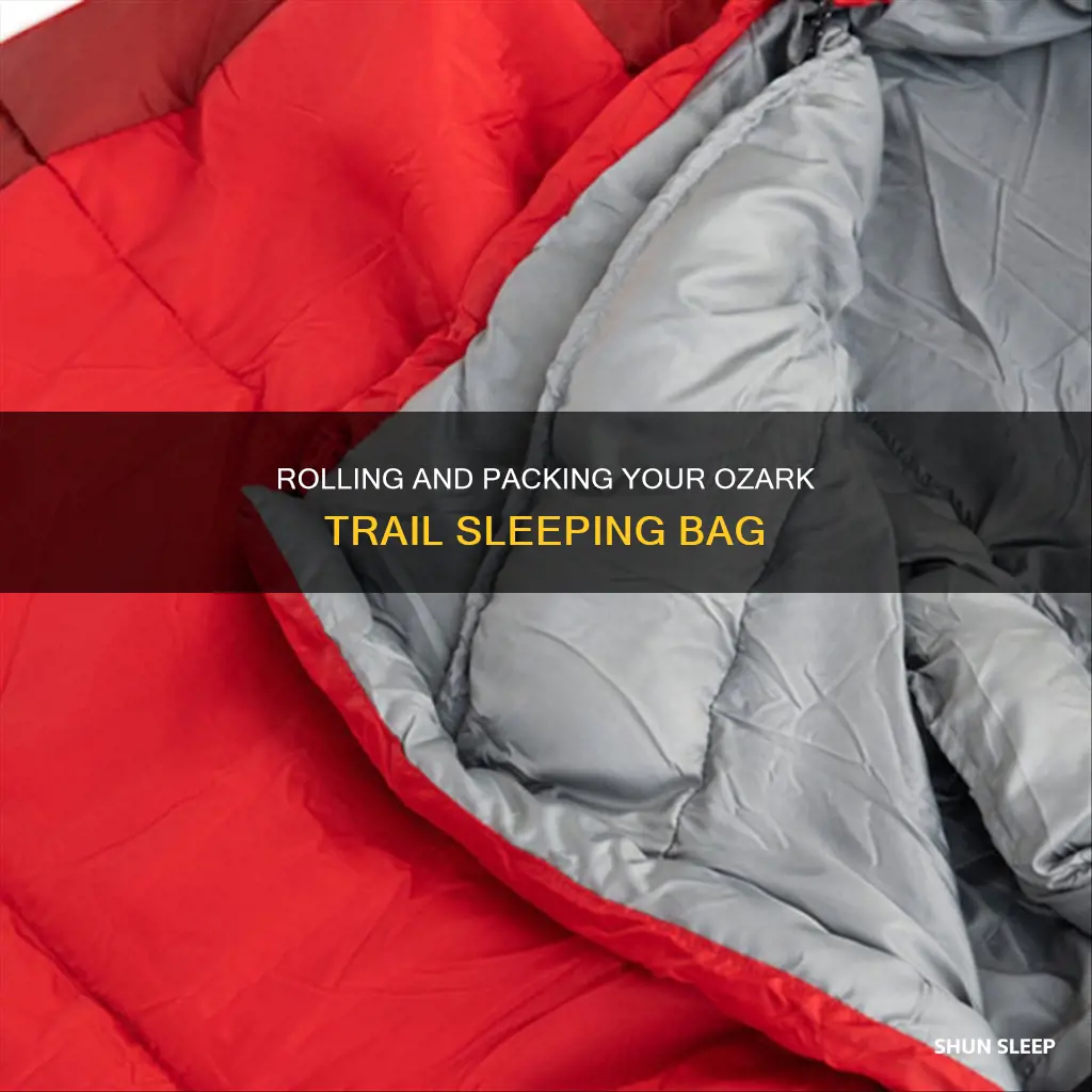 how to roll up a mummy sleep ozark trailing bag