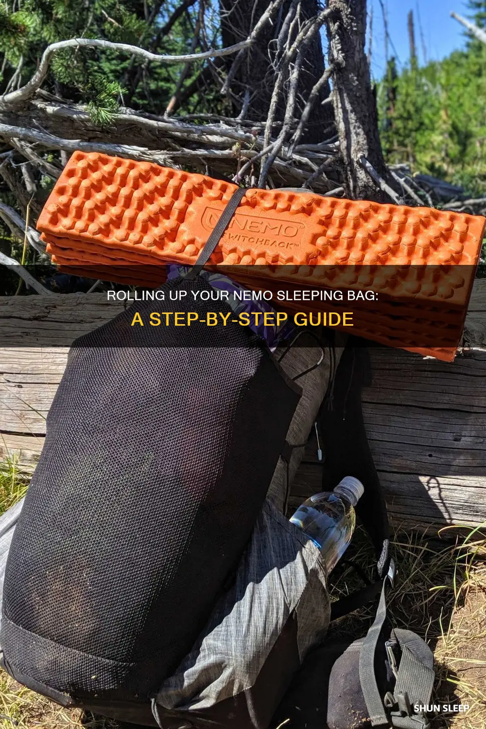 how to roll up a nemo sleeping bag
