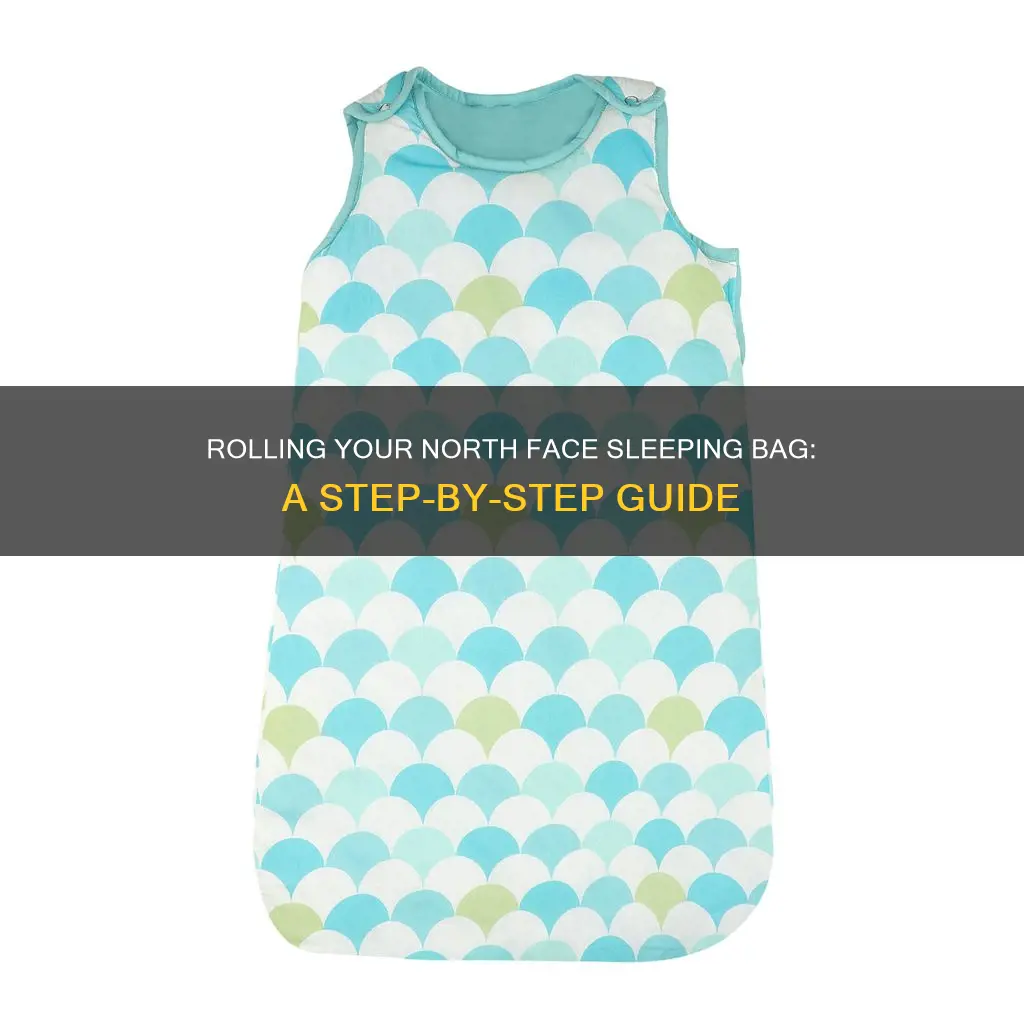 how to roll up a north face sleeping bag