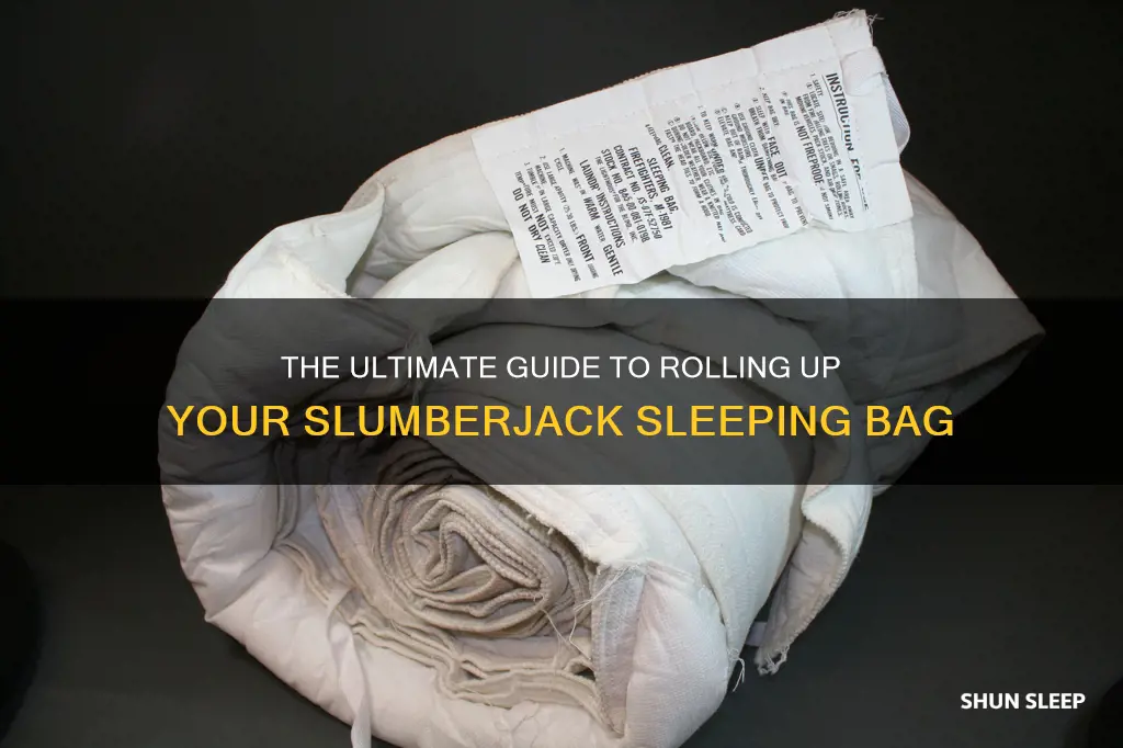 how to roll up a slumberjack sleeping bag