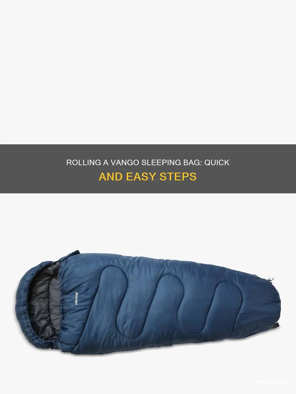 how to roll up a vango sleeping bag