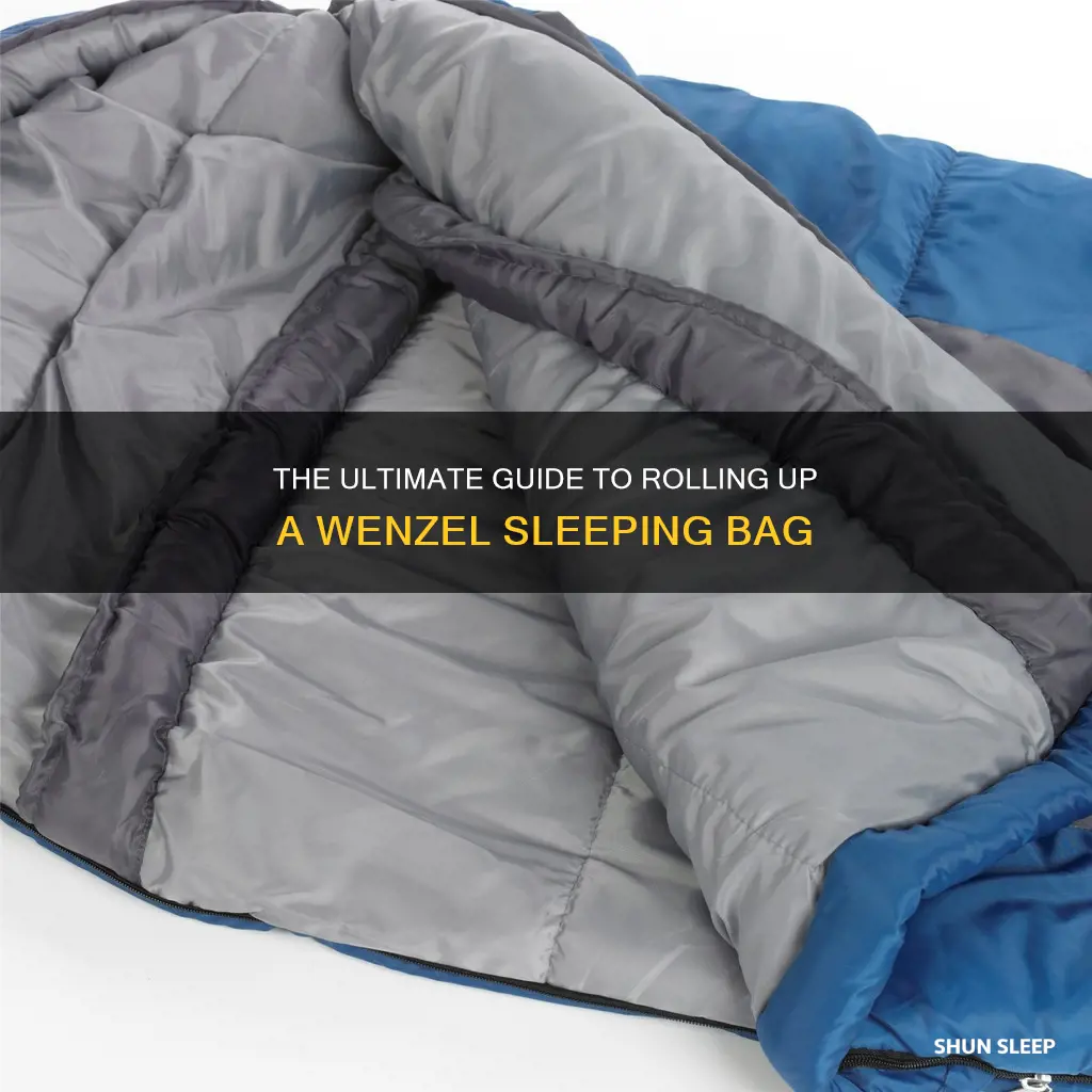 how to roll up a wenzel sleeping bag