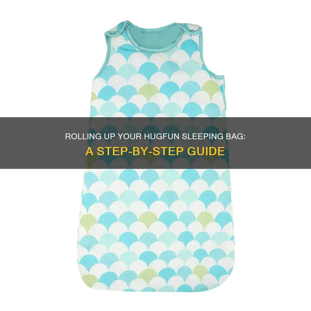 how to roll up hugfun sleeping bag