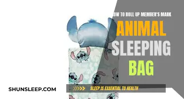 Rolling Up Your Member's Mark Animal Sleeping Bag