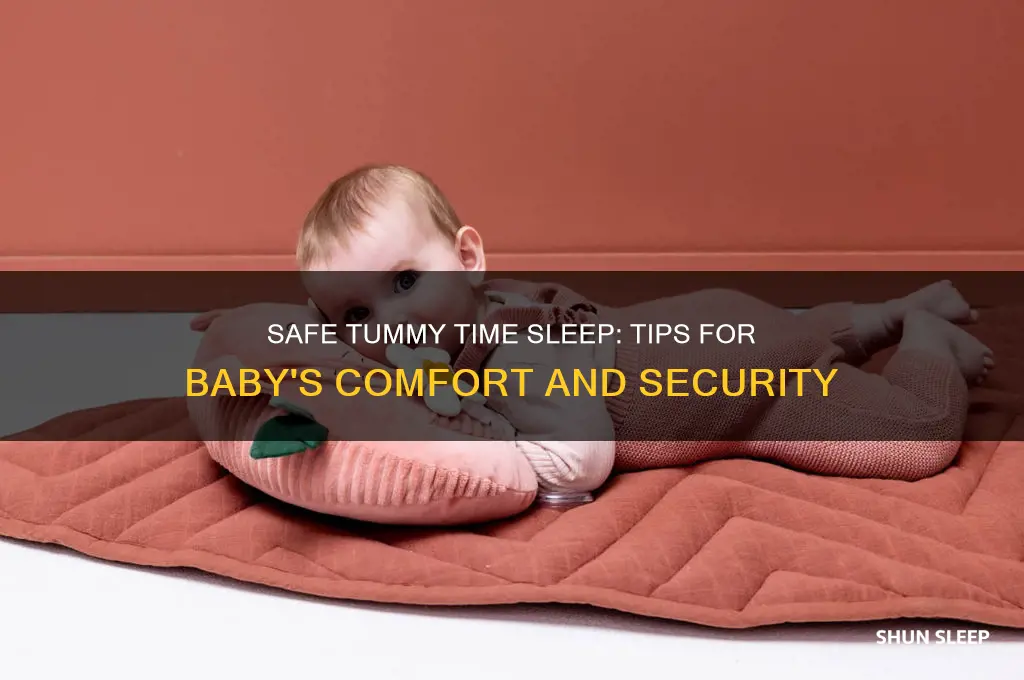 how to safely sleep baby on tummy