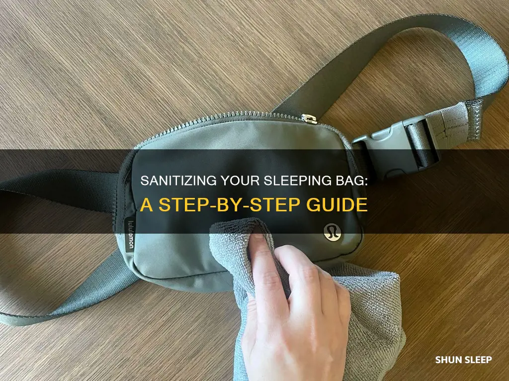 how to sanitize a sleeping bag