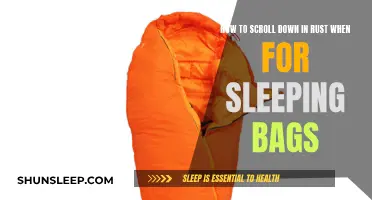 Scroll Down in Rust: Sleeping Bags 101