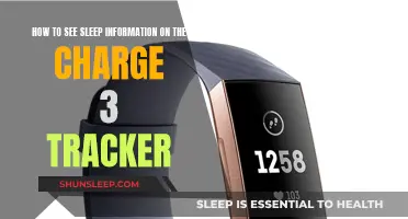 Viewing Sleep Insights on the Charge 3 Tracker