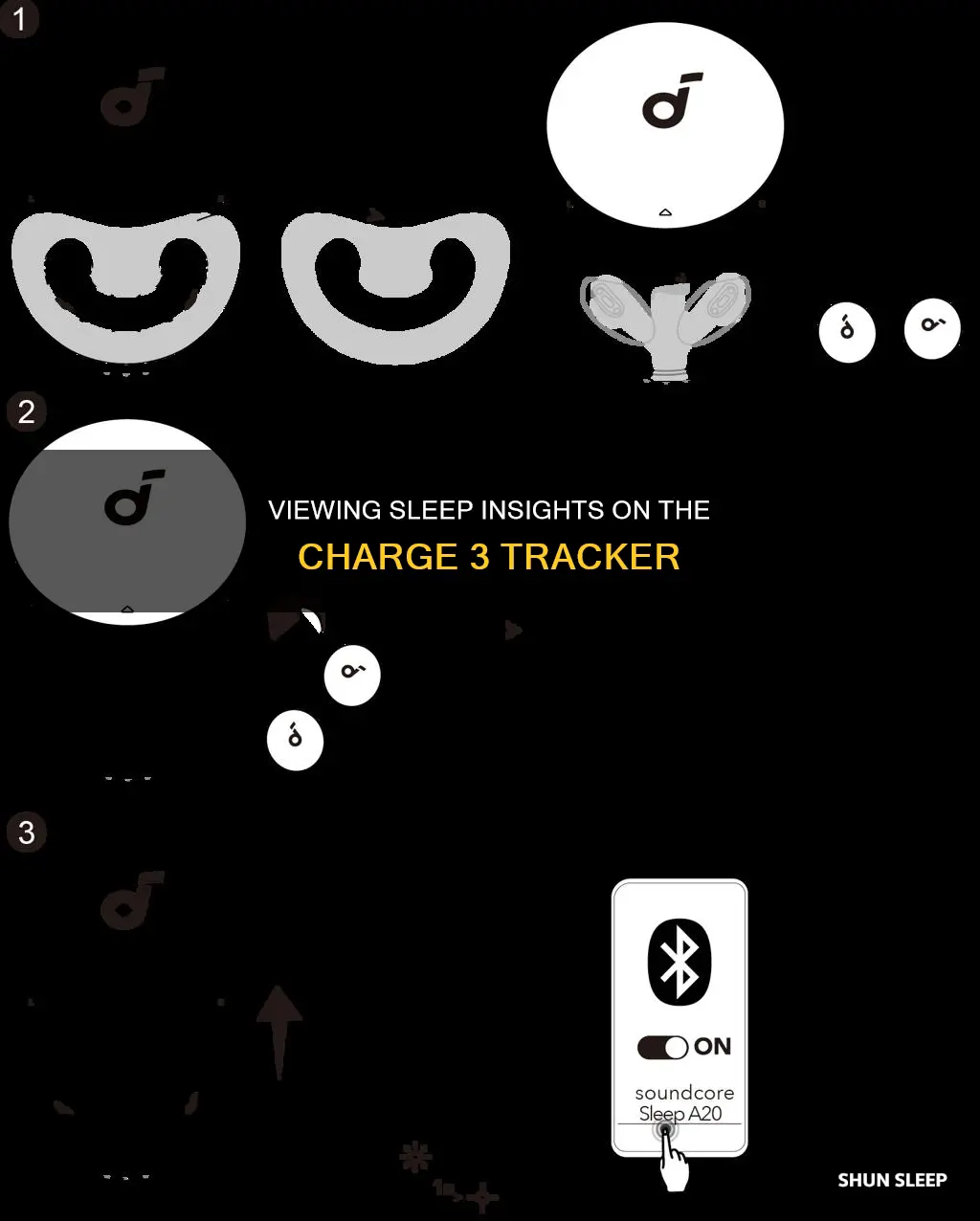 how to see sleep information on the charge 3 tracker