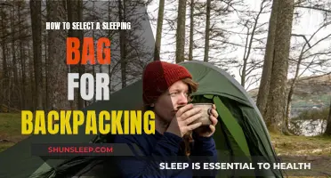 Choosing the Right Sleeping Bag for Backpacking