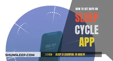 Setting Sleep Cycles: Customizing Days in the Sleep Cycle App