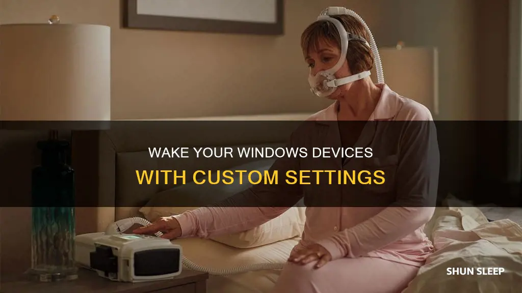how to set devices that can wake from sleep windows