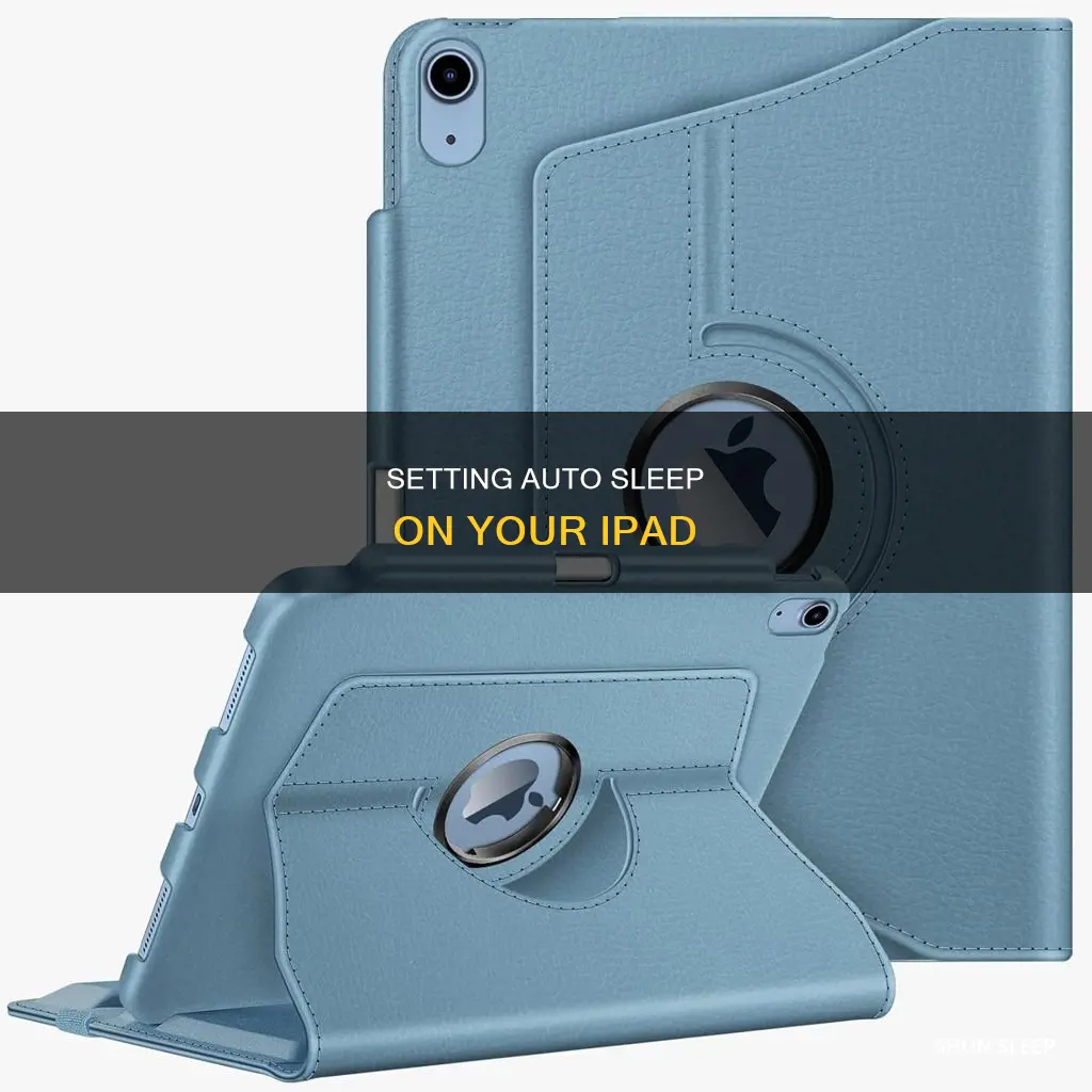 how to set ipad to sleep when not in use