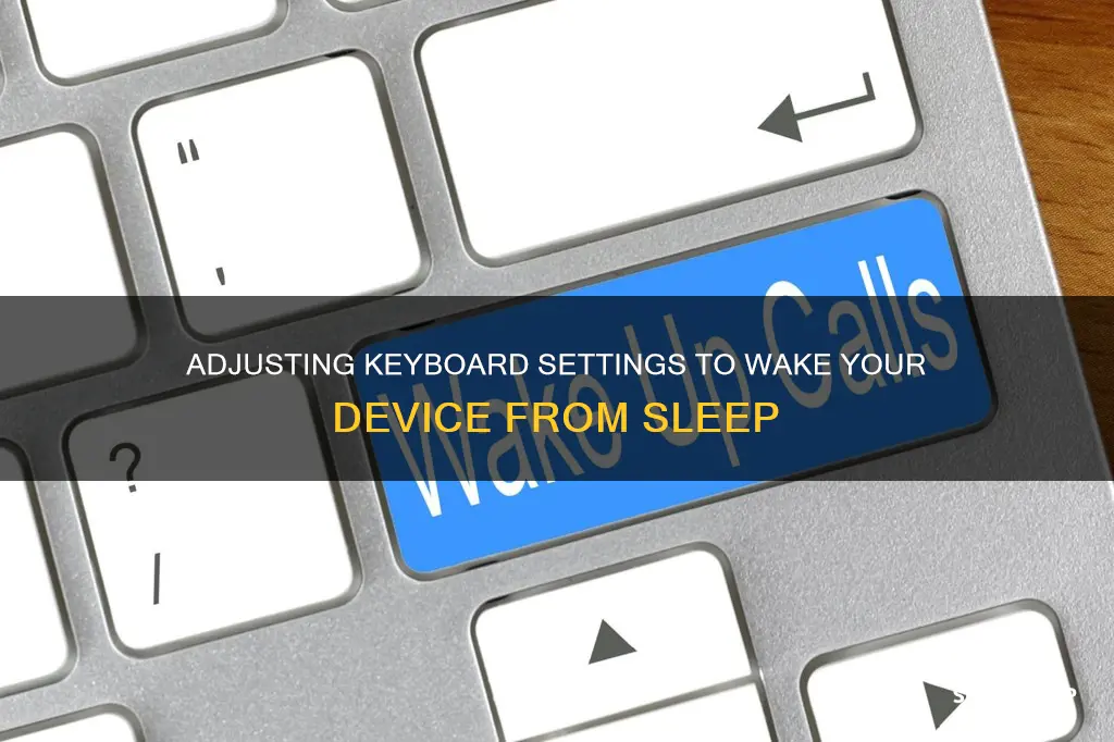 how to set keyboard to wake from sleep