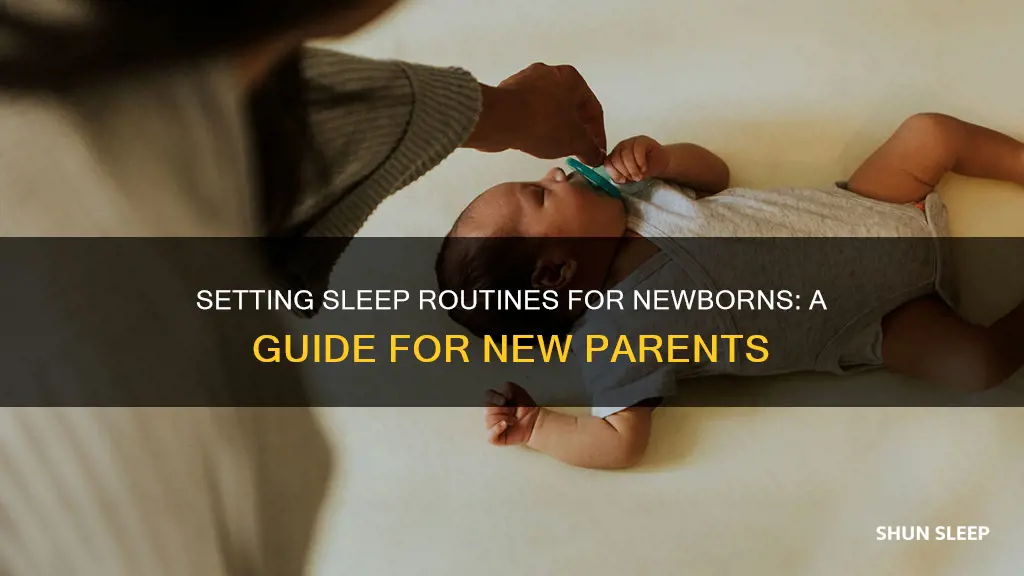 how to set sleep routine for newborn