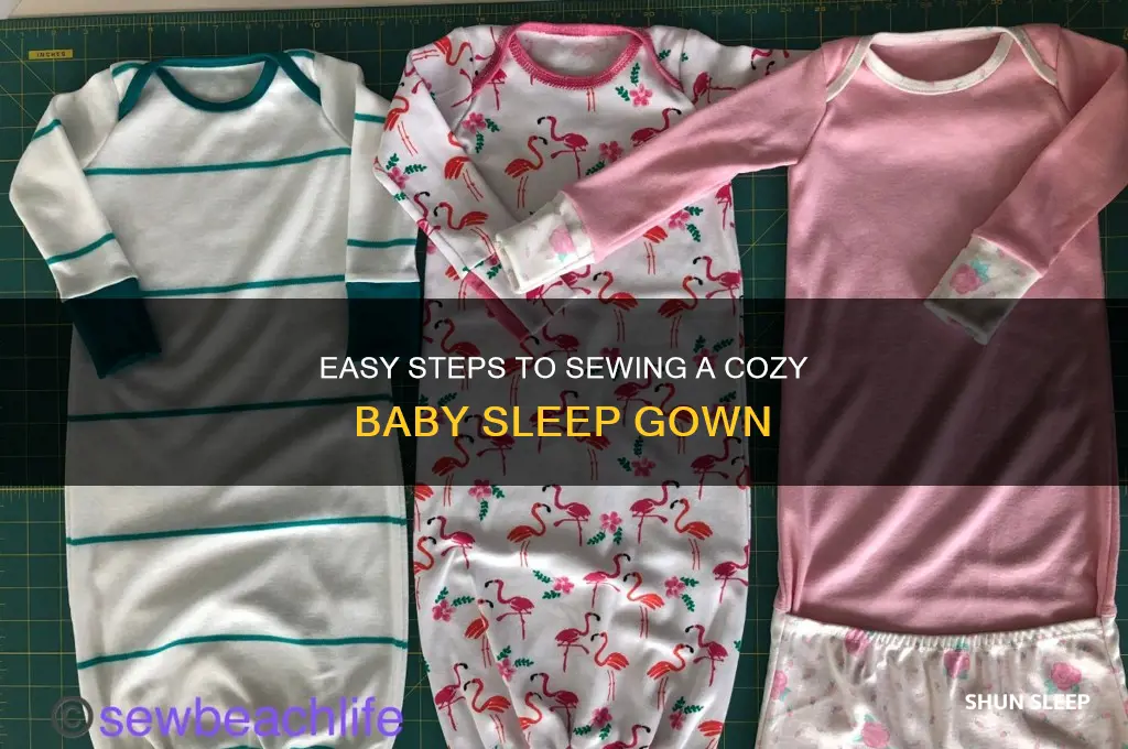 how to sew a baby sleep gown