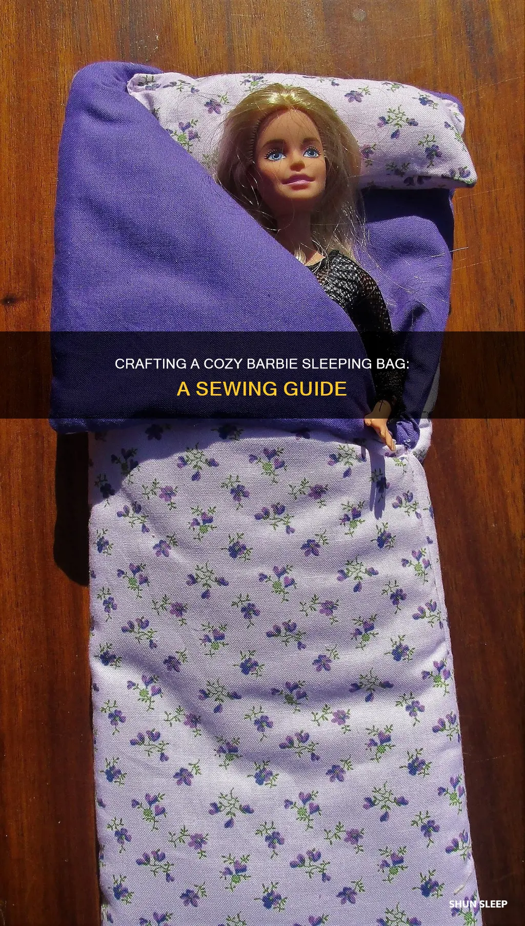 how to sew a barbie sleeping bag