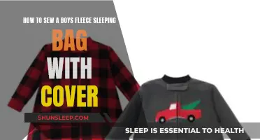 Make a Cosy Fleece Sleeping Bag for Boys
