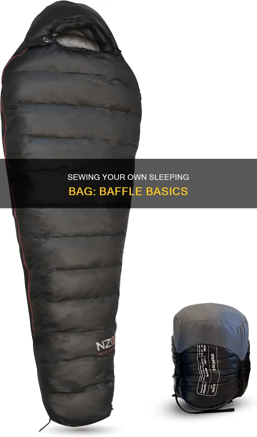 how to sew baffles sleeping bag