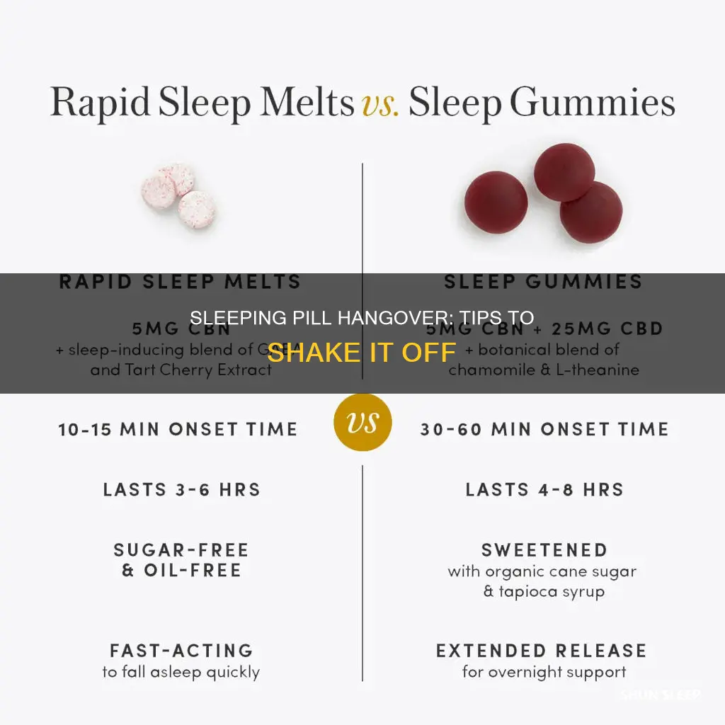 how to shake off sleeping pill hangover
