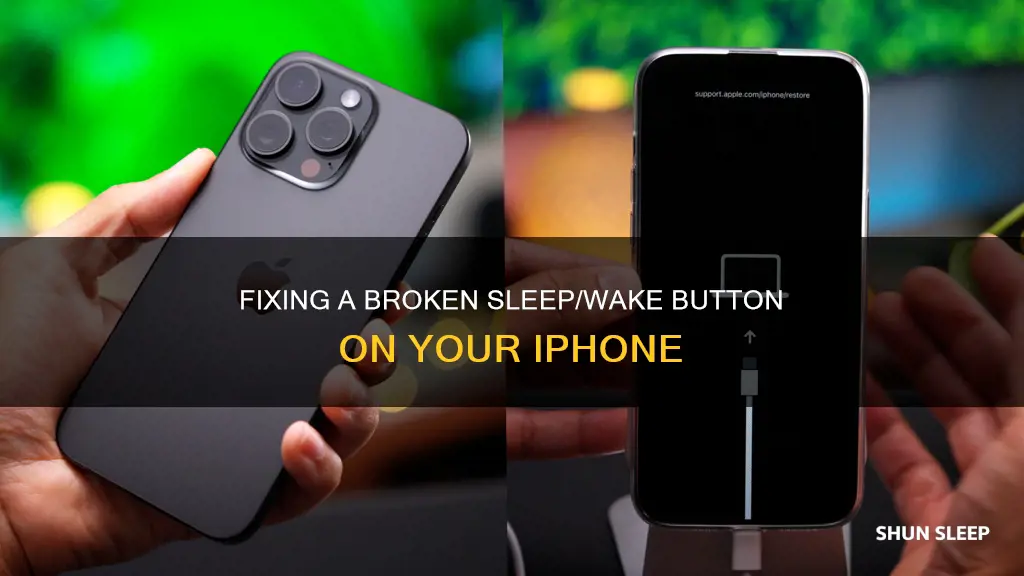 how to shut off iphone with broken sleep wake button