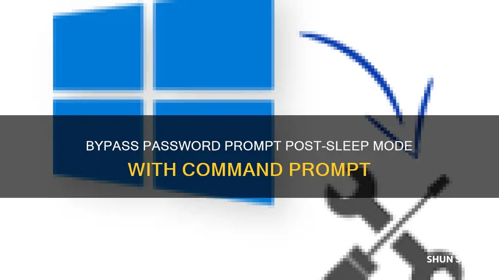 how to skip password prompt after sleep using command prompt