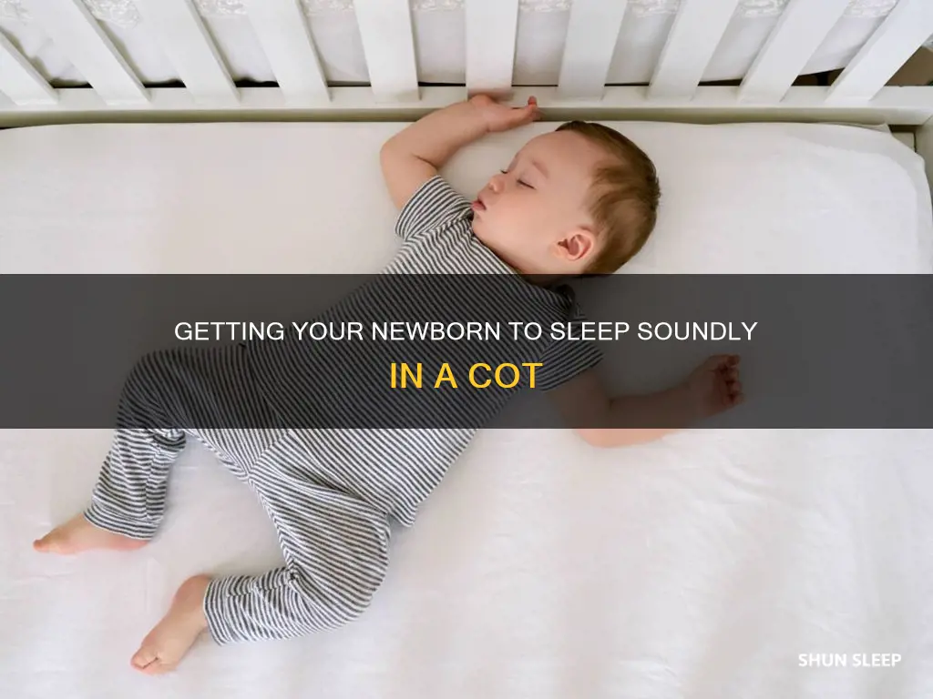 how to sleep a newborn in a cot
