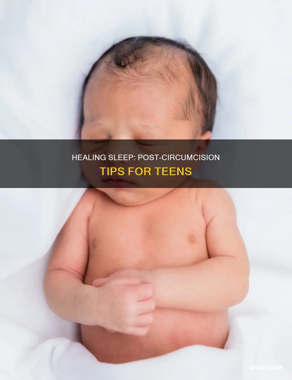 how to sleep after circumcision 12 year old