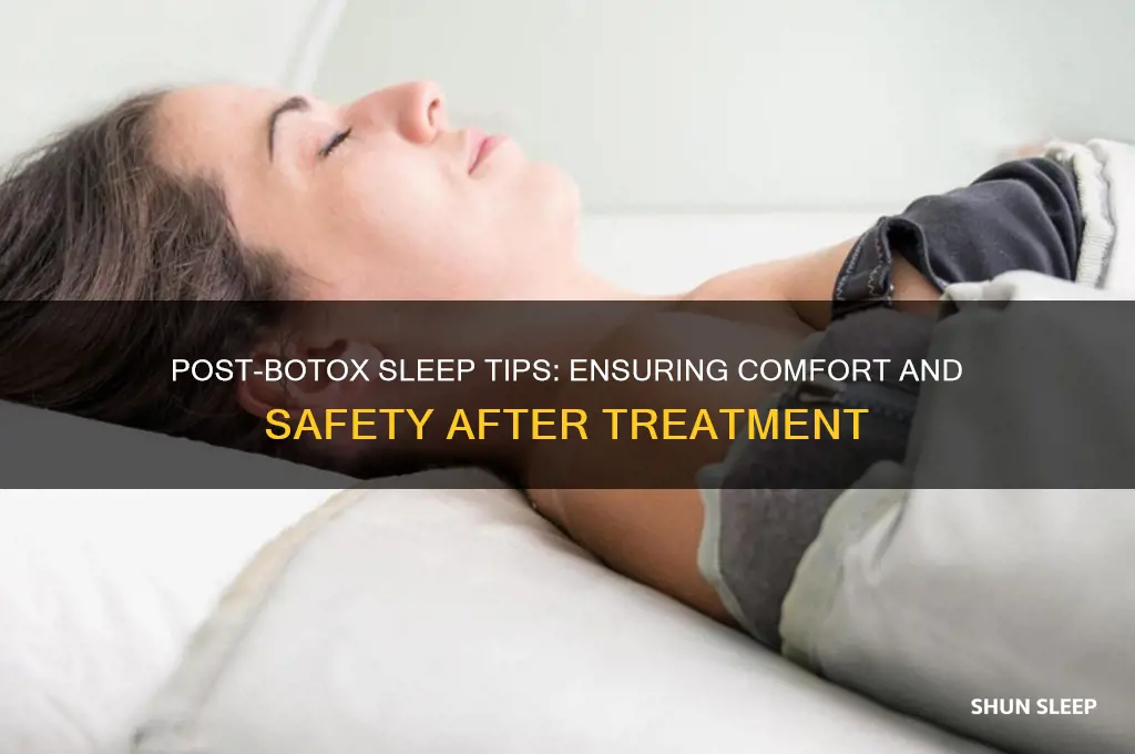 how to sleep after getting botox
